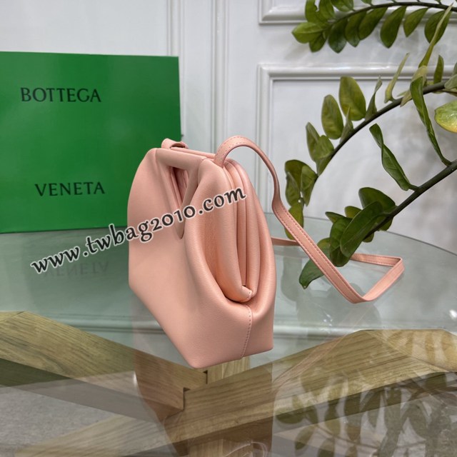 Bottega veneta高端女包 98088 寶緹嘉THE TRIANGLE BV專櫃新款蜜桃粉三角形五金手提女包  gxz1134